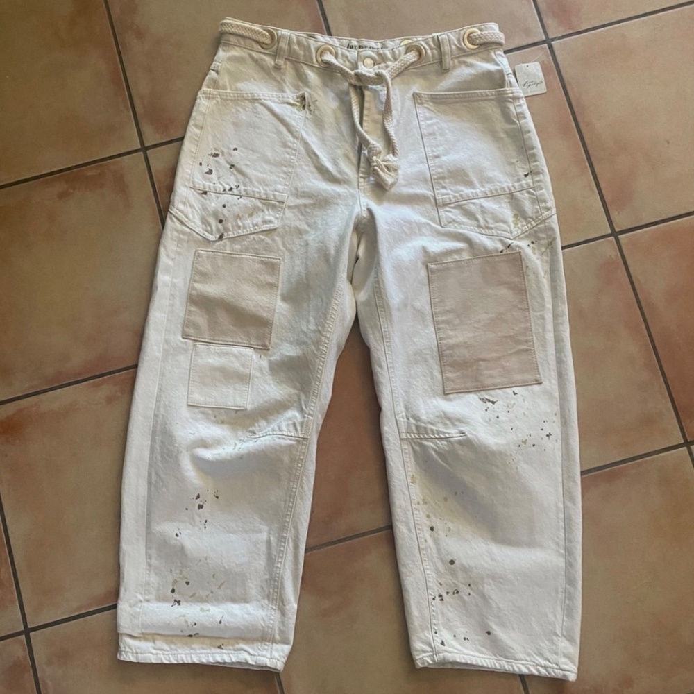 NWT $148 We The Free Moxie Pull-On Barrel Jeans - Picture 5 of 6